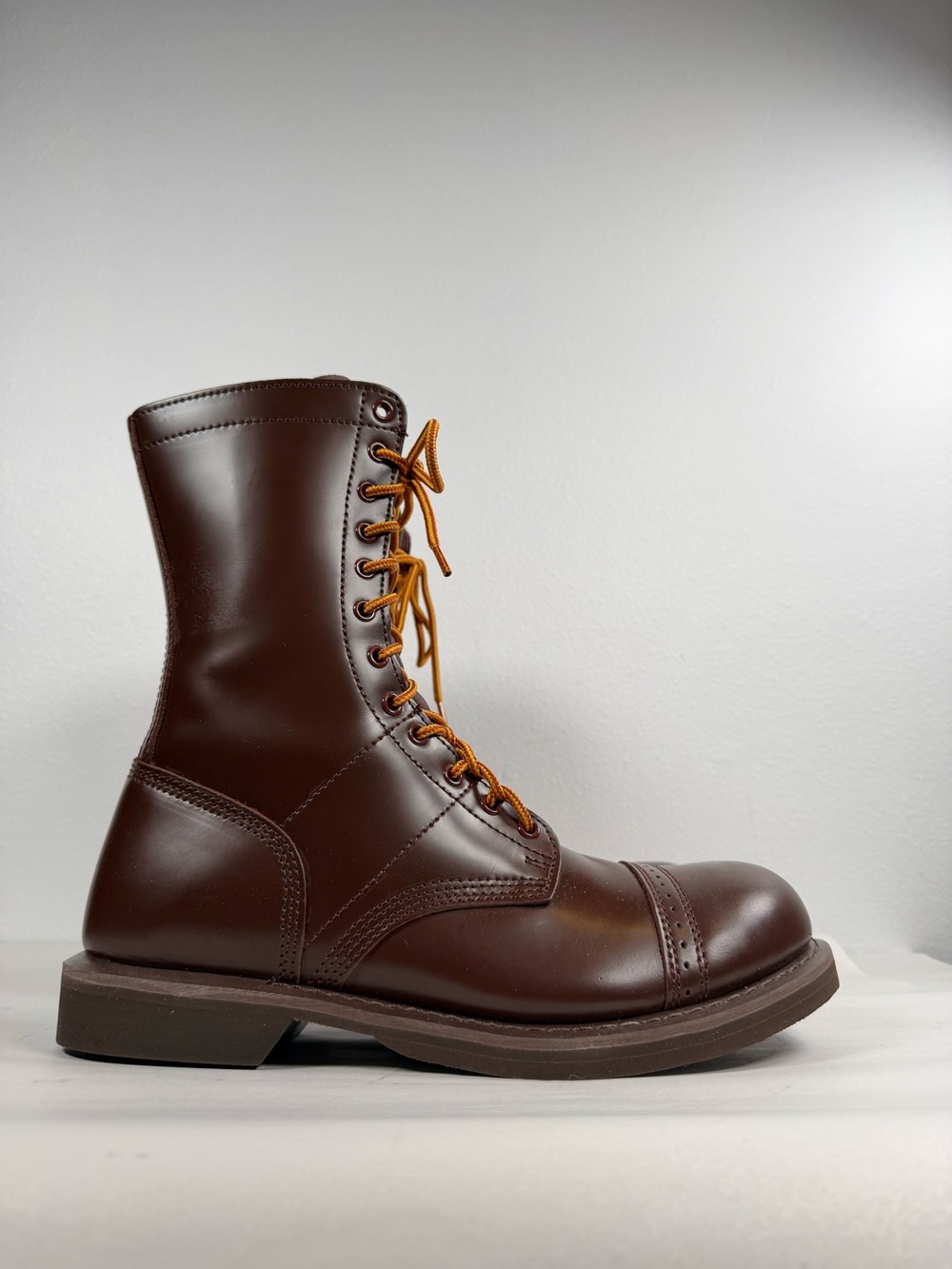 Rothco Men’s Jump Boots Size 11 Brown Leather Military Tactical Combat Boots